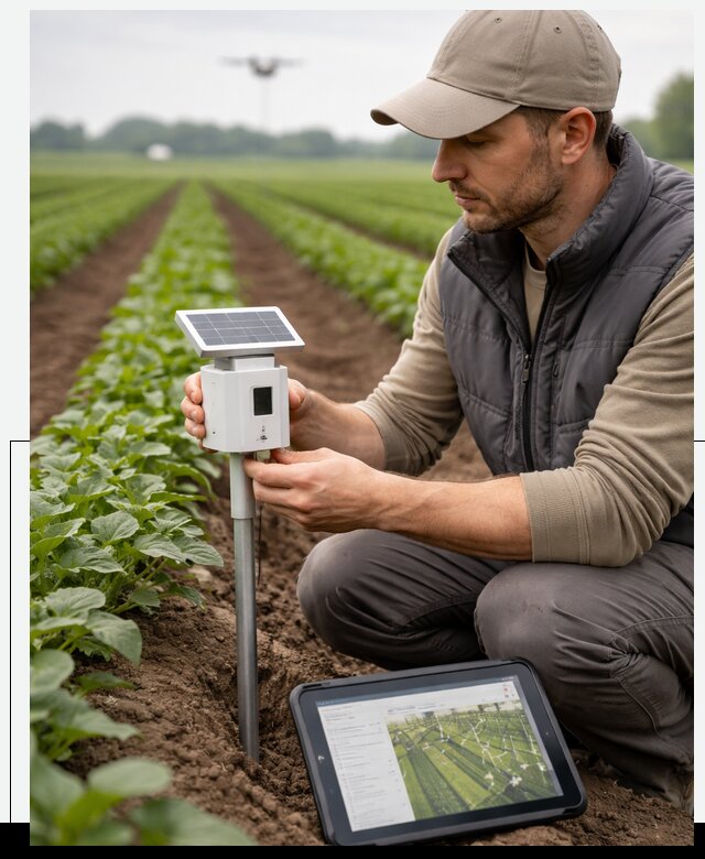 IoT мониторинг сельскохозяйственных полей и контроля в Биробиджане